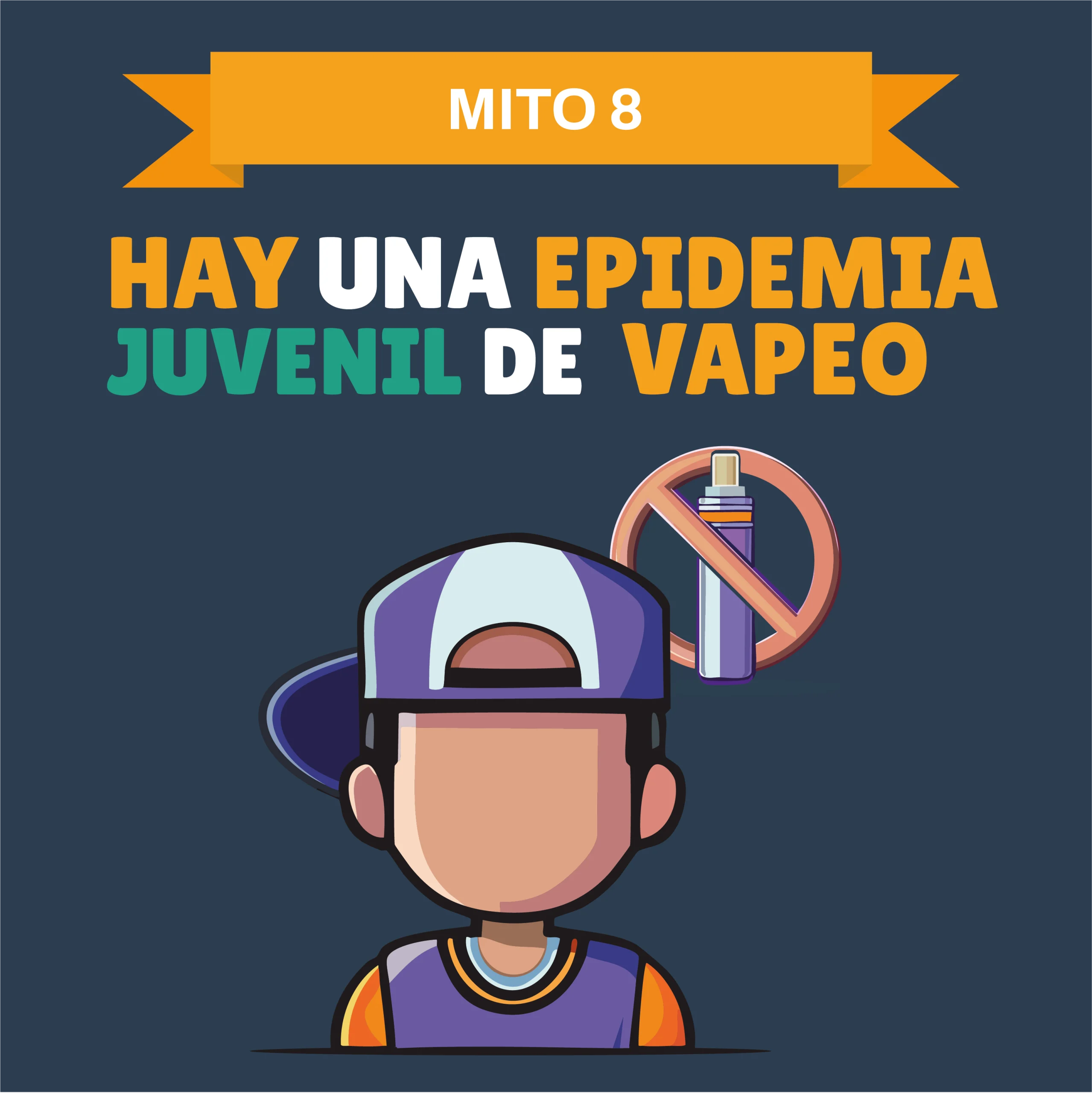 Mito 8: Hay una epidemia de vapeo juvenil